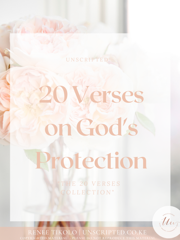 20 Verses on God's protection - front